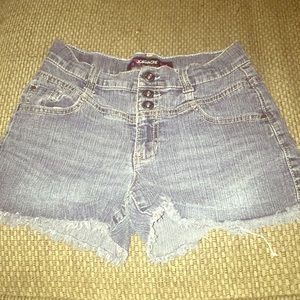 denim shorts